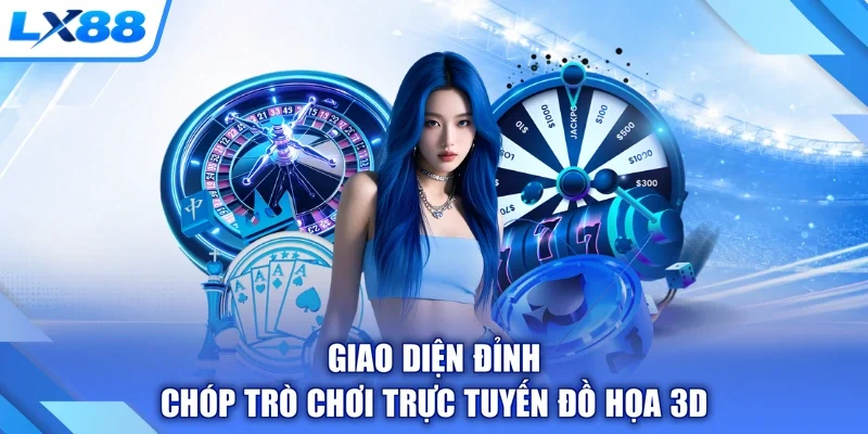 Giao diện đỉnh chóp trò chơi trực tuyến đồ họa 3D